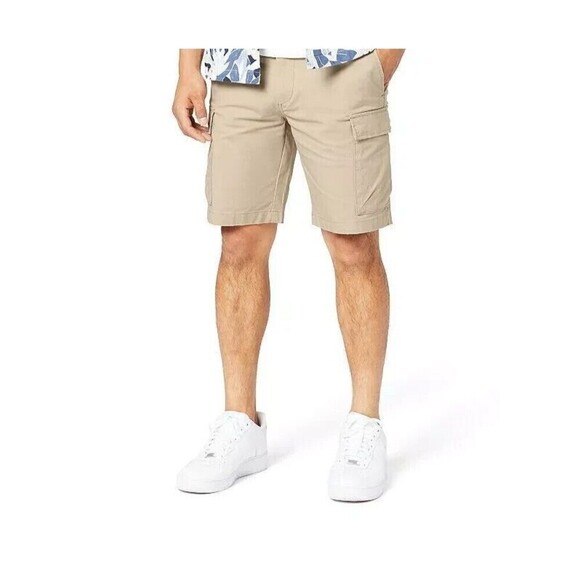 Dockers Men's Cargo Shorts Straight Fit Smart 360 Tech Taupe Sand Big &Tall 52 - Picture 1 of 5